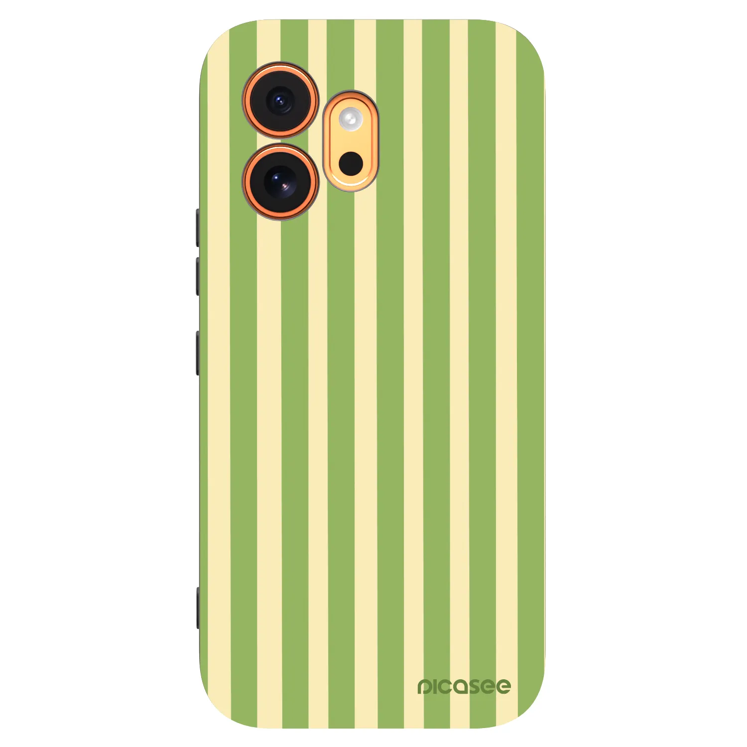 Picasee Μαύρη θήκη σιλικόνης για Honor 600 - Lines Matcha