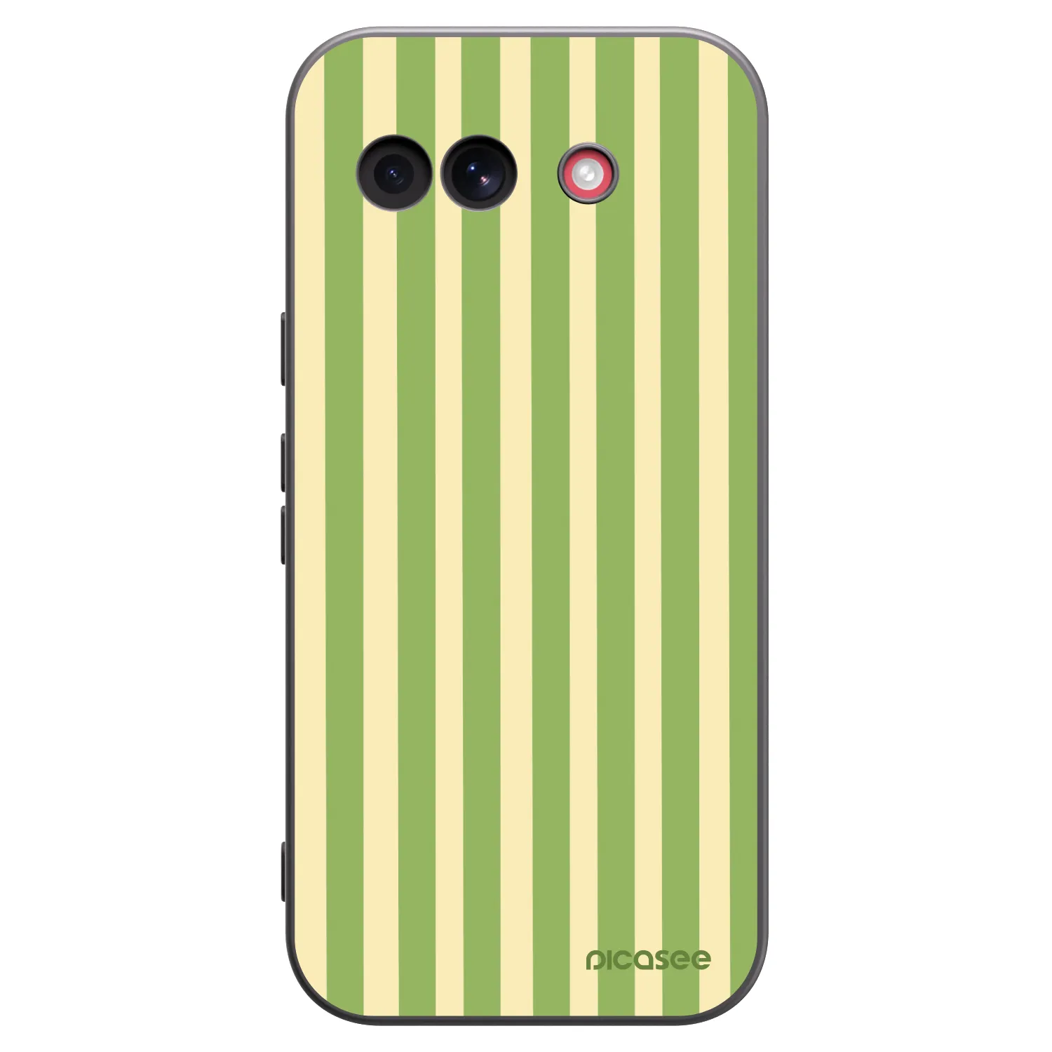 Picasee Μαύρη θήκη σιλικόνης για Google Pixel 10a - Lines Matcha