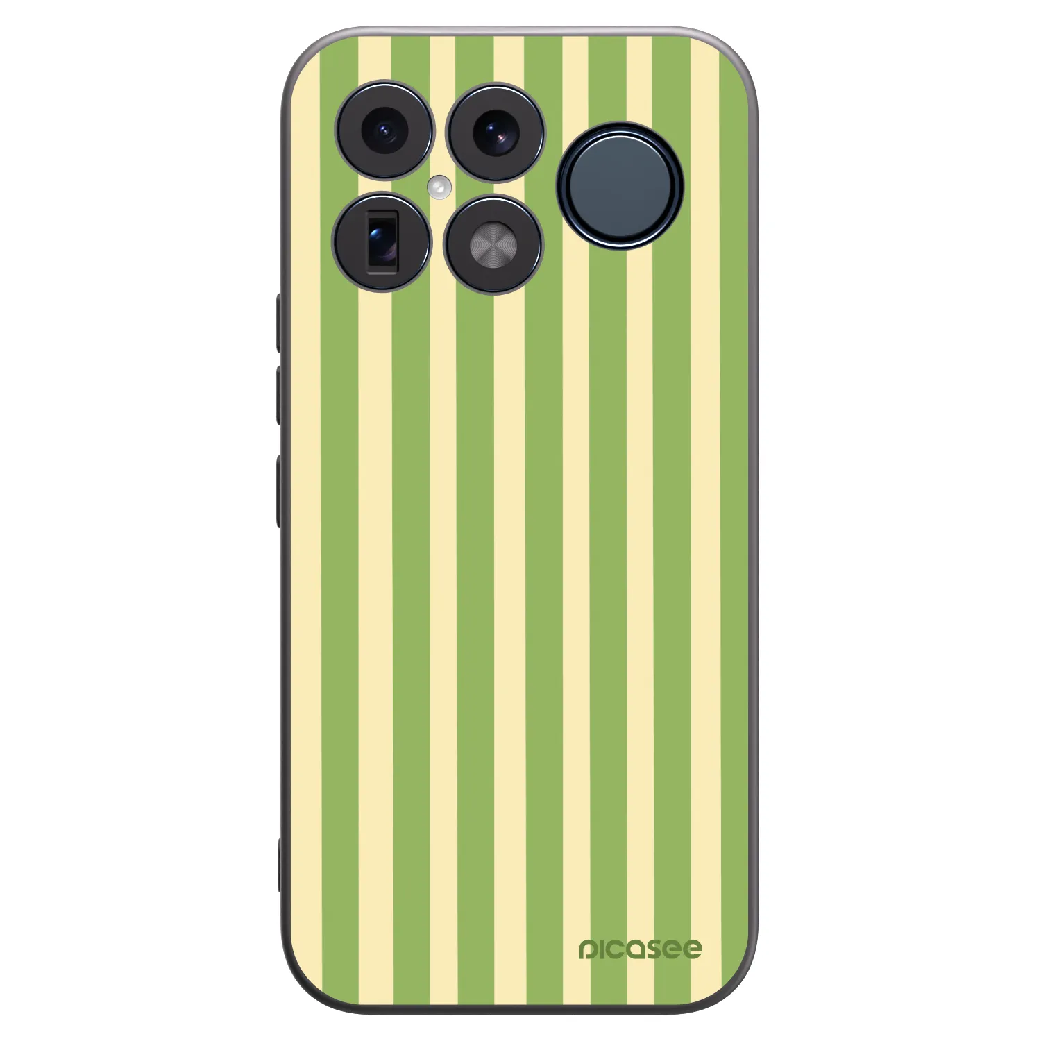 Picasee Μαύρη θήκη σιλικόνης για Xiaomi Poco F8 Ultra - Lines Matcha