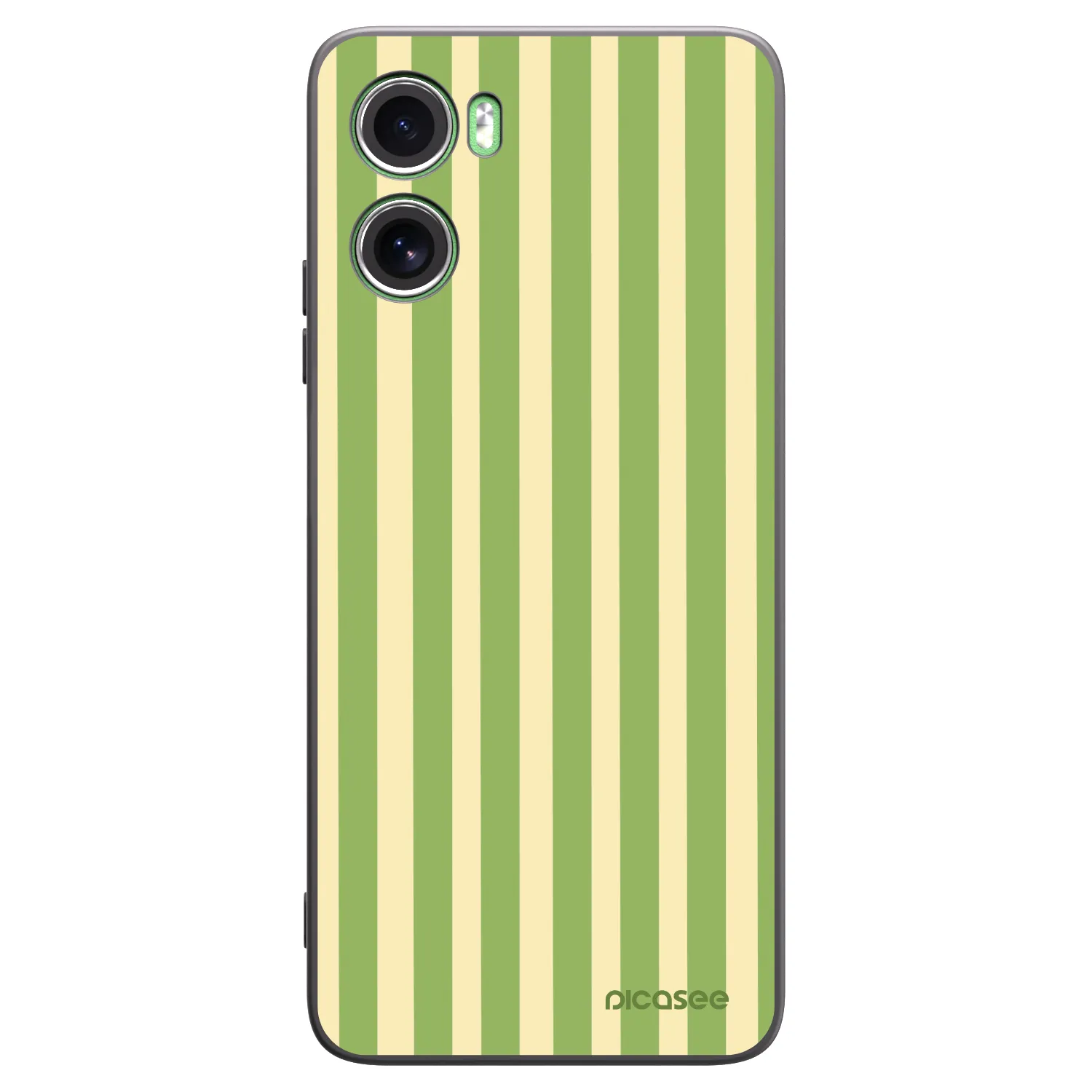Picasee Μαύρη θήκη σιλικόνης για Motorola Moto G06 - Lines Matcha