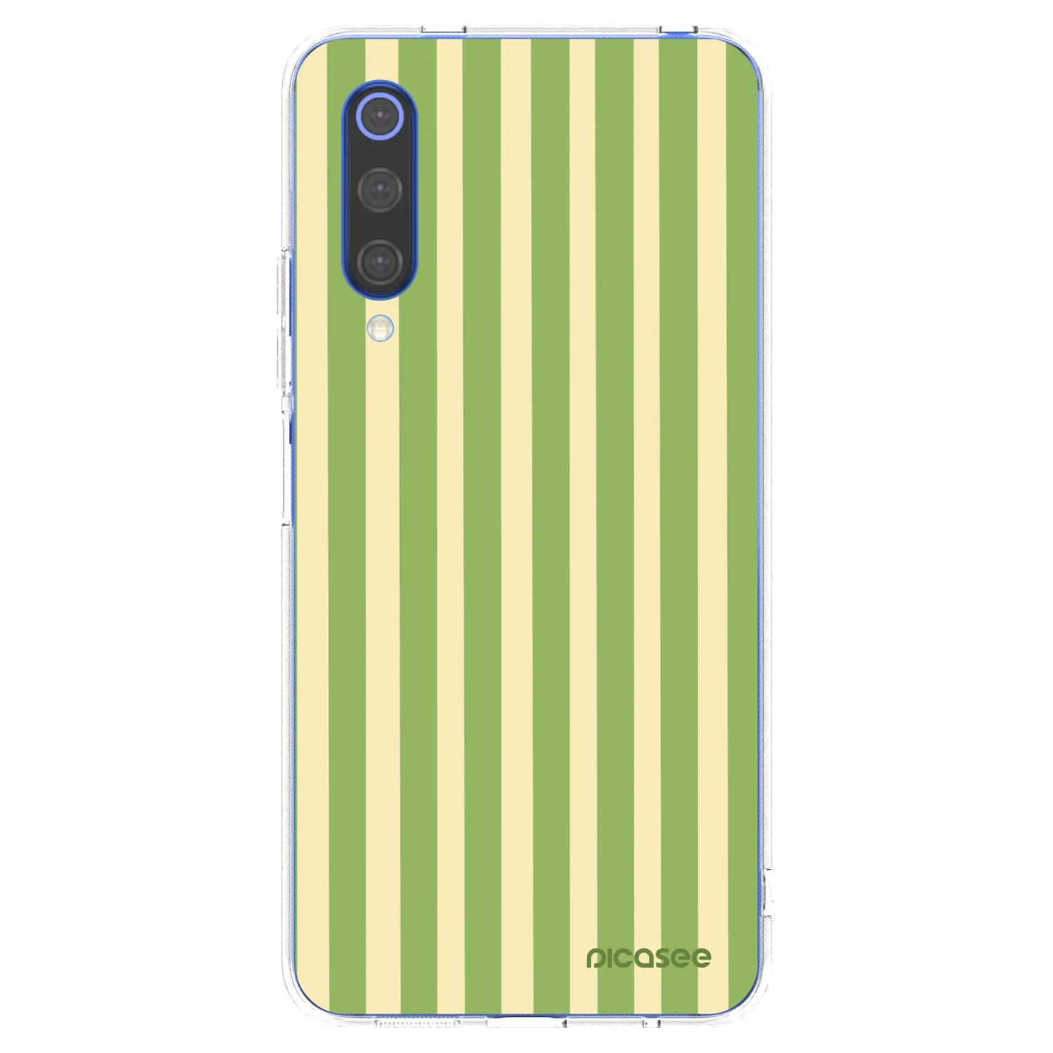Picasee διαφανής θήκη σιλικόνης Xiaomi Mi 9 SE - Lines Matcha