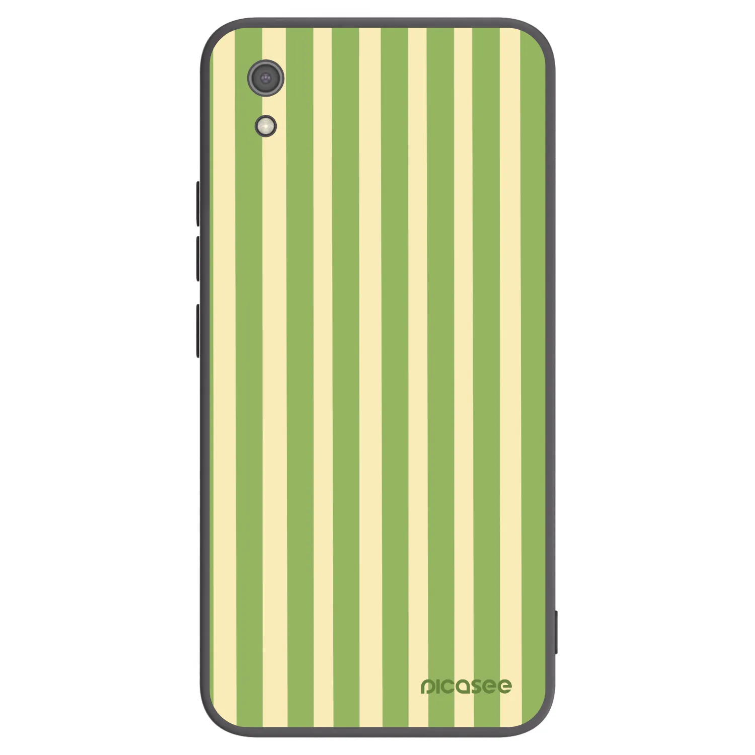 Picasee Μαύρη θήκη σιλικόνης για Xiaomi Redmi 7A - Lines Matcha