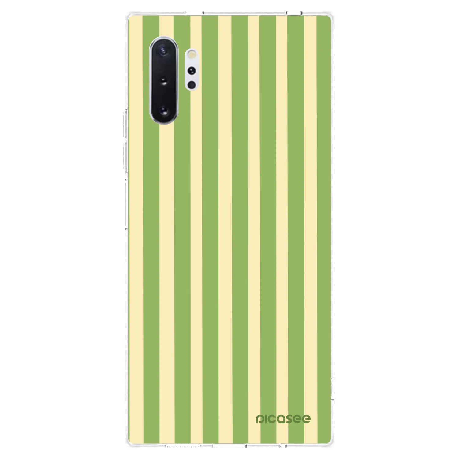 Picasee διαφανής θήκη σιλικόνης Samsung Galaxy Note 10+ N975F - Lines Matcha