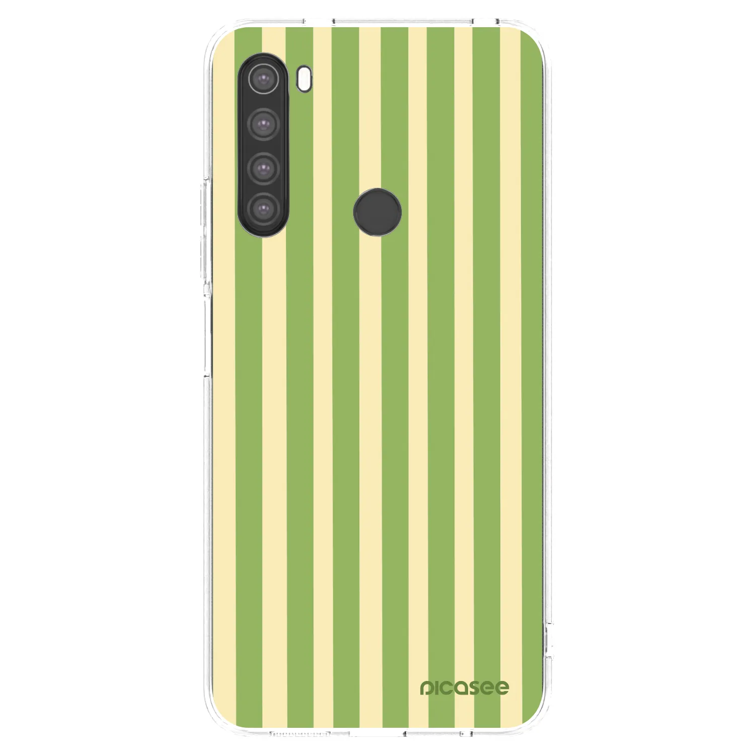 Picasee διαφανής θήκη σιλικόνης Xiaomi Redmi Note 8 - Lines Matcha