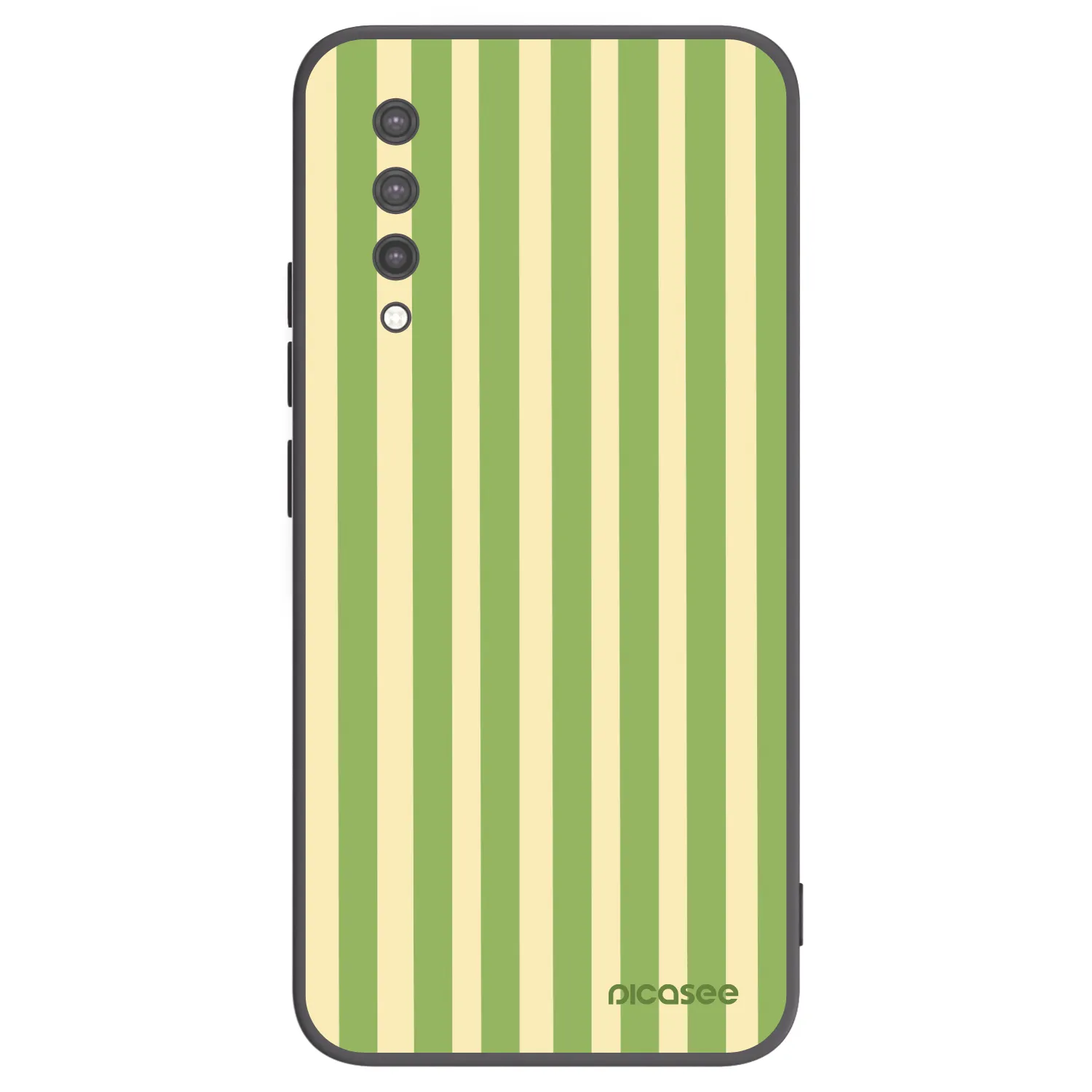 Picasee Μαύρη θήκη σιλικόνης για Xiaomi Mi 9 Lite - Lines Matcha