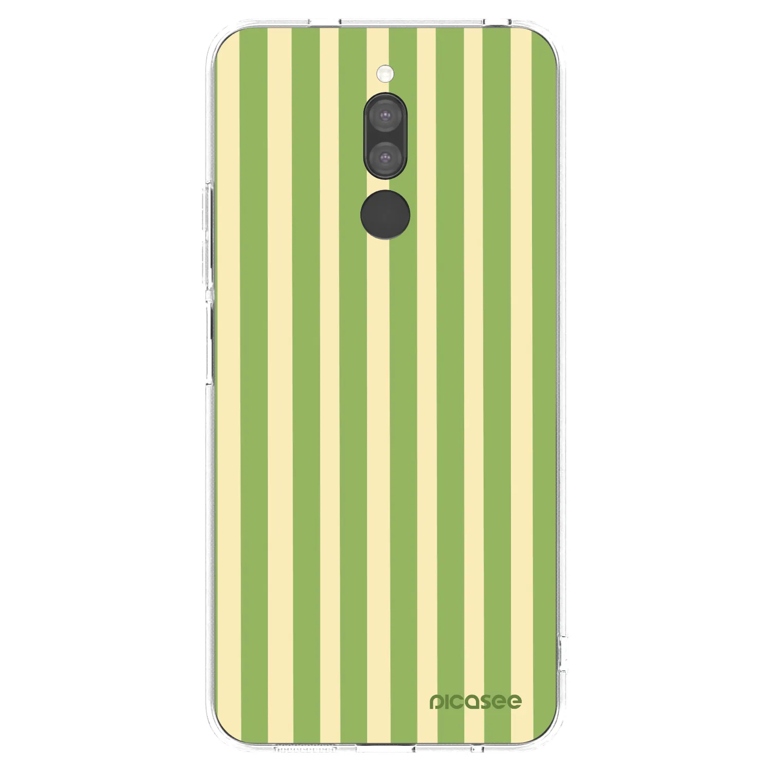 Picasee διαφανής θήκη σιλικόνης Xiaomi Redmi 8 - Lines Matcha