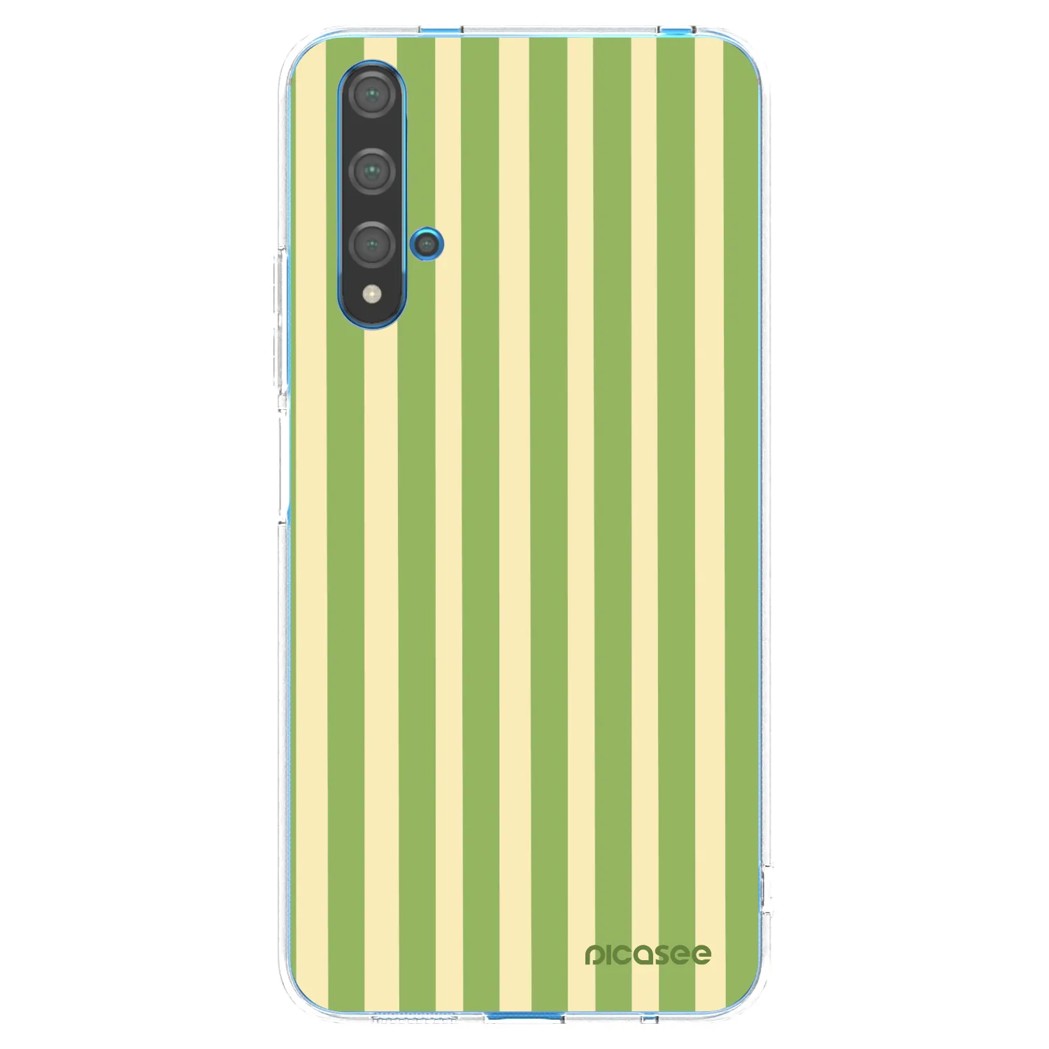 Picasee διαφανής θήκη σιλικόνης Huawei Nova 5T - Lines Matcha