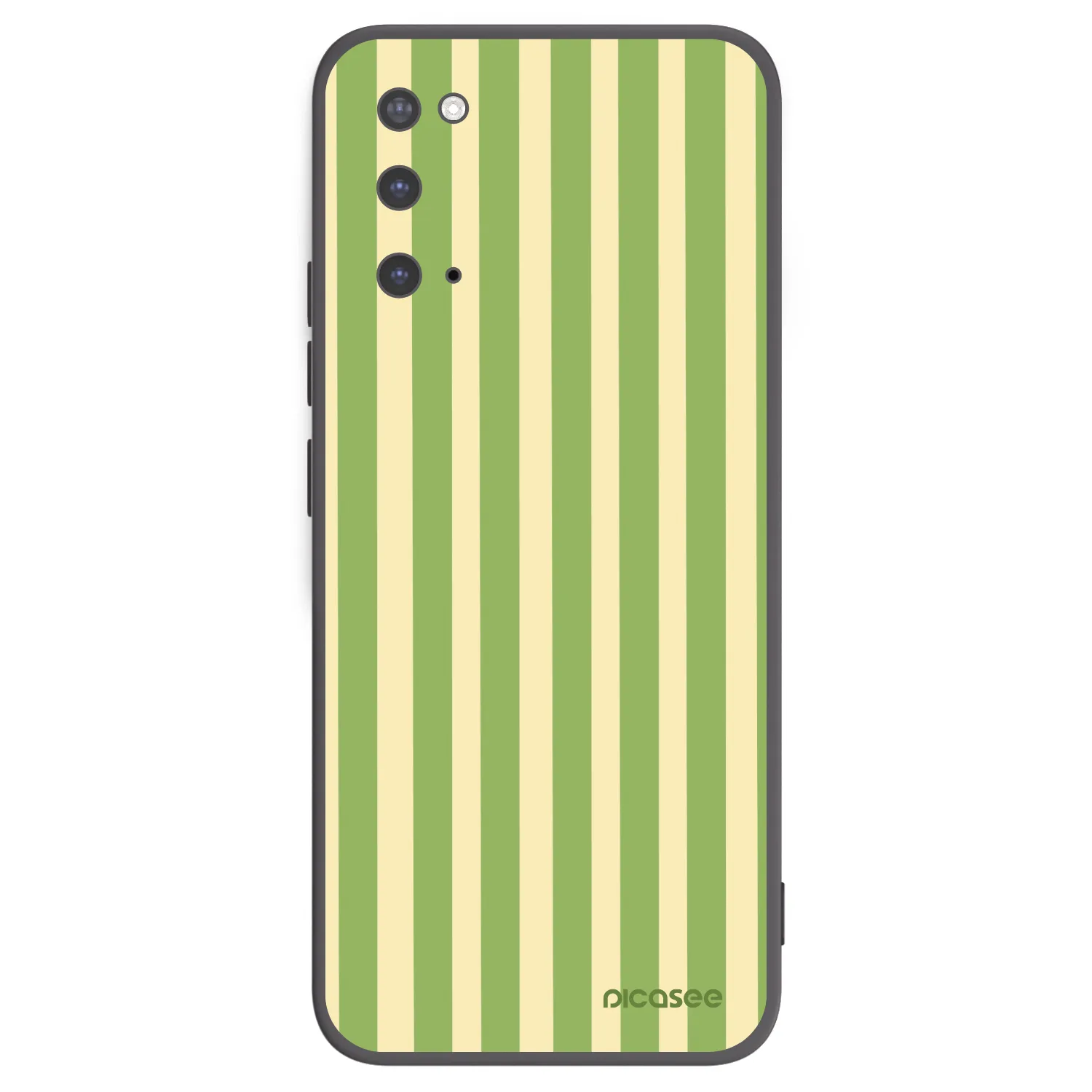 Picasee Μαύρη θήκη σιλικόνης για Samsung Galaxy S20 G980F - Lines Matcha
