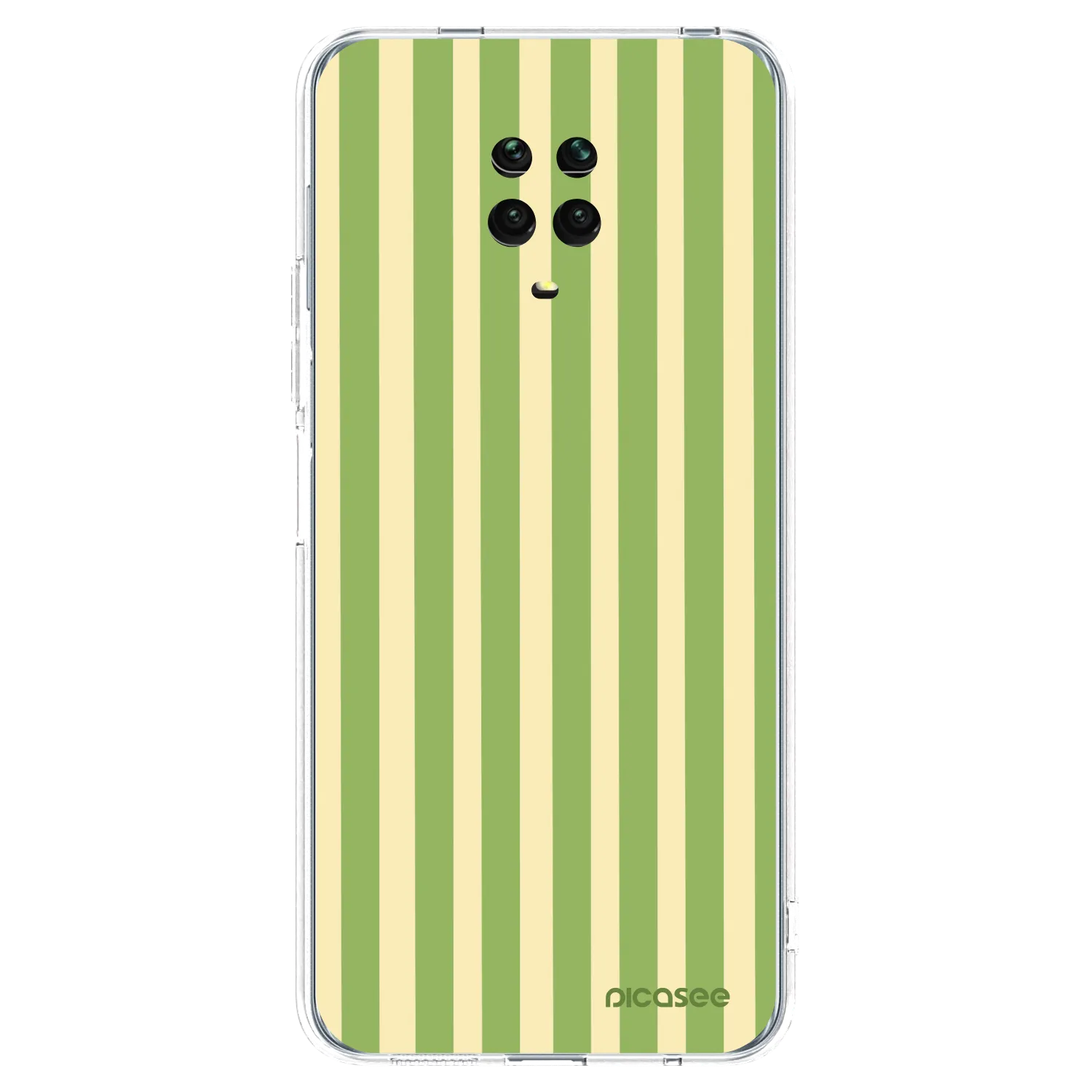 Picasee διαφανής θήκη σιλικόνης Xiaomi Redmi Note 9 Pro - Lines Matcha