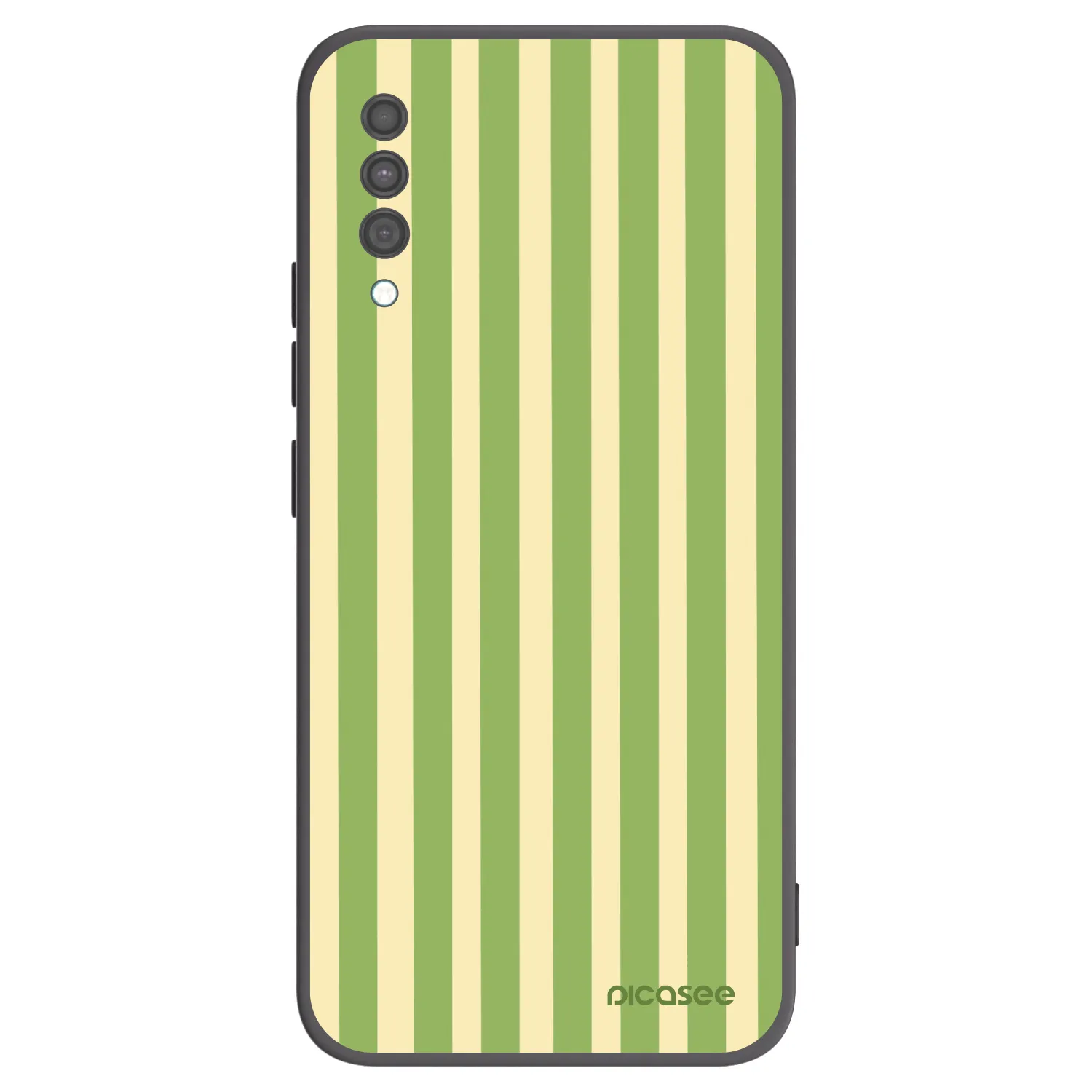 Picasee Μαύρη θήκη σιλικόνης για Samsung Galaxy A30s A307F - Lines Matcha