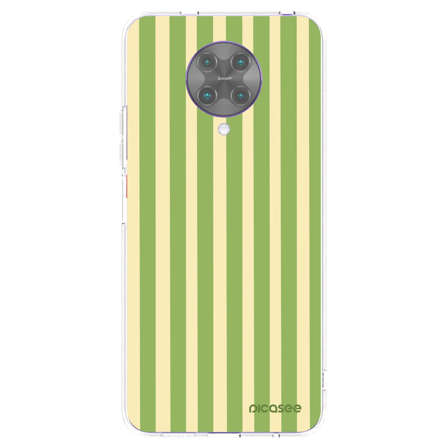 Picasee διαφανής θήκη σιλικόνης Xiaomi Poco F2 Pro - Lines Matcha