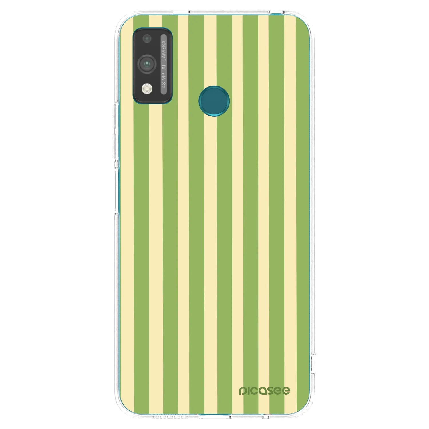 Picasee διαφανής θήκη σιλικόνης Honor 9X Lite - Lines Matcha