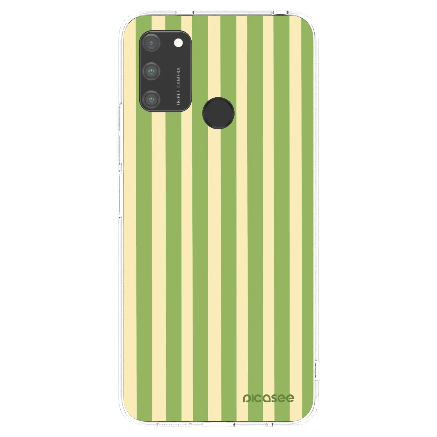 Picasee διαφανής θήκη σιλικόνης Honor 9A - Lines Matcha