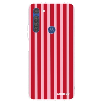 Θήκη για Motorola Moto G8 - Lines red