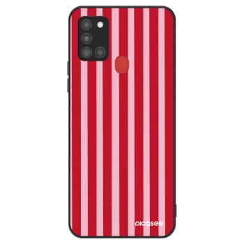 Θήκη για Samsung Galaxy A21s - Lines red