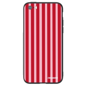 Θήκη για Apple iPhone 5/5S/SE - Lines red