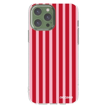 Picasee διαφανής θήκη σιλικόνης Apple iPhone 13 Pro Max - Lines red