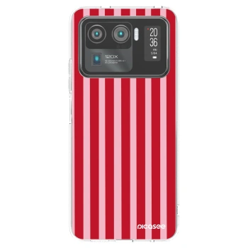 Picasee διαφανής θήκη σιλικόνης Xiaomi Mi 11 Ultra - Lines red