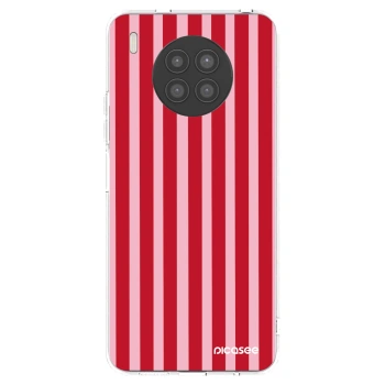 Picasee διαφανής θήκη σιλικόνης Huawei Nova 8i - Lines red
