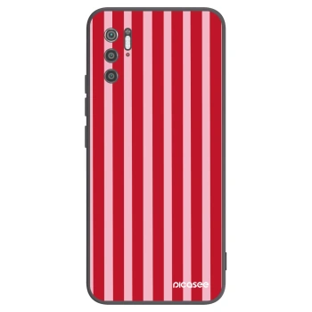 Picasee Μαύρη θήκη σιλικόνης για Xiaomi Poco M3 Pro 5G - Lines red