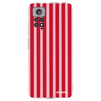 Picasee διαφανής θήκη σιλικόνης Xiaomi Redmi Note 11 - Lines red