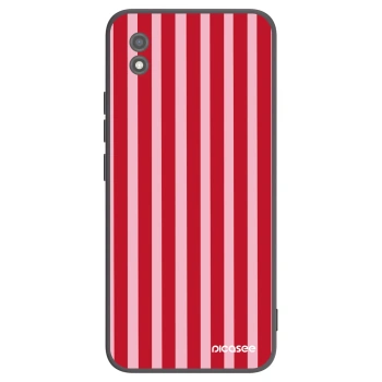 Picasee Μαύρη θήκη σιλικόνης για Realme C11 (2021) - Lines red