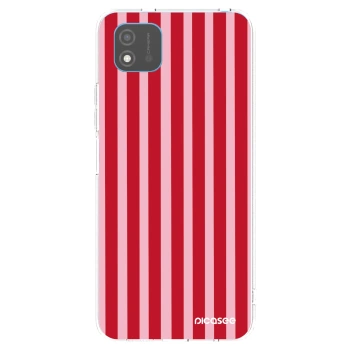 Picasee διαφανής θήκη σιλικόνης Realme C11 (2021) - Lines red