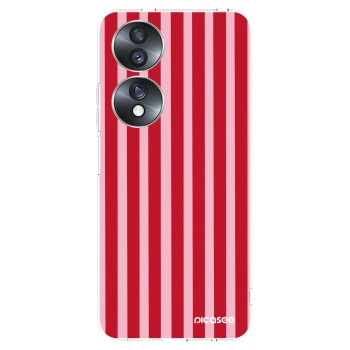 Picasee διαφανής θήκη σιλικόνης Honor 70 - Lines red
