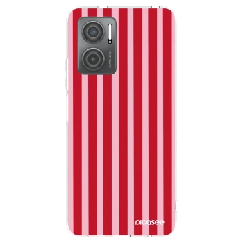 Picasee διαφανής θήκη σιλικόνης Xiaomi Redmi 10 5G - Lines red