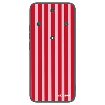 Picasee Μαύρη θήκη σιλικόνης για Honor Magic5 Lite 5G - Lines red