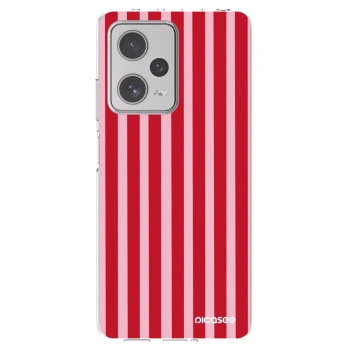 Picasee διαφανής θήκη σιλικόνης Xiaomi Redmi Note 12 Pro+ 5G - Lines red