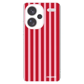 Picasee διαφανής θήκη σιλικόνης Xiaomi Redmi Note 13 Pro+ 5G - Lines red
