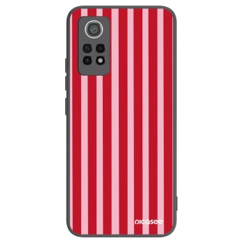 Picasee Μαύρη θήκη σιλικόνης για Xiaomi Redmi Note 12 Pro 4G - Lines red