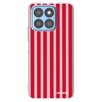 Picasee διαφανής θήκη σιλικόνης Honor X8b - Lines red