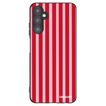Picasee Μαύρη θήκη σιλικόνης για Samsung Galaxy A05s A057G - Lines red