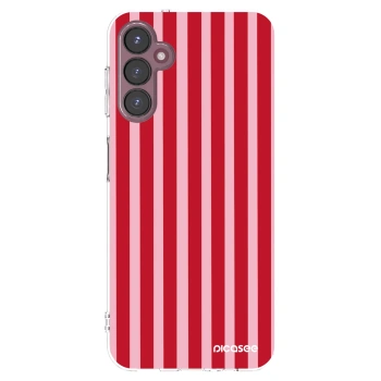 Picasee διαφανής θήκη σιλικόνης Samsung Galaxy A05s A057G - Lines red