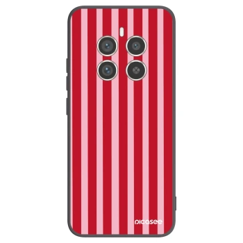 Picasee Μαύρη θήκη σιλικόνης για Realme 12 Pro 5G - Lines red