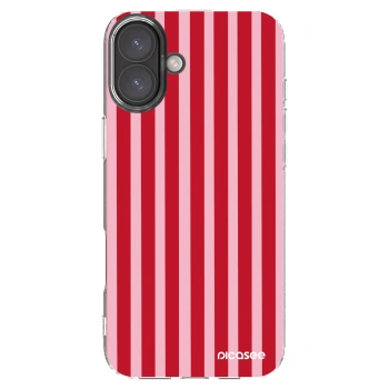 Picasee διαφανής θήκη σιλικόνης Apple iPhone 16 Plus - Lines red