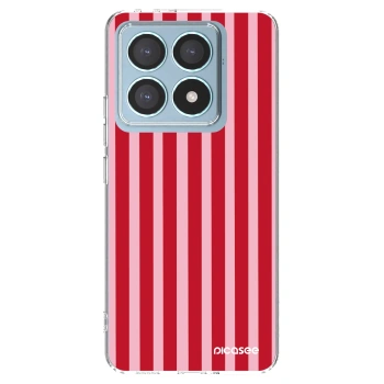 Picasee διαφανής θήκη σιλικόνης Xiaomi 14T Pro - Lines red