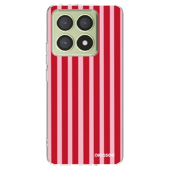 Picasee διαφανής θήκη σιλικόνης Xiaomi 14T - Lines red
