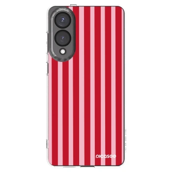 Picasee διαφανής θήκη σιλικόνης Samsung Galaxy S25 Edge 5G - Lines red