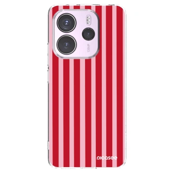 Picasee διαφανής θήκη σιλικόνης Xiaomi Redmi Note 14 4G - Lines red