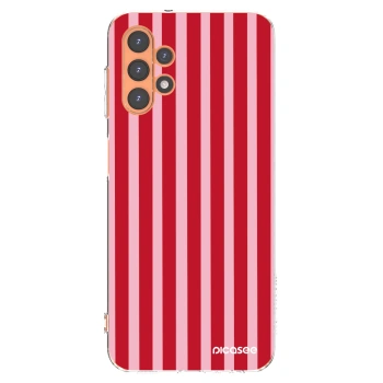 Picasee διαφανής θήκη σιλικόνης Samsung Galaxy A13 5G - Lines red