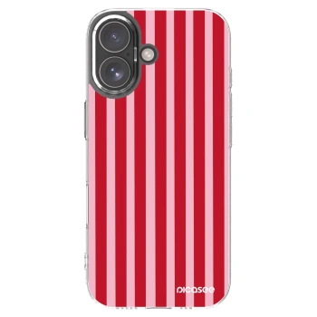 Picasee διαφανής θήκη σιλικόνης Apple iPhone 17 - Lines red