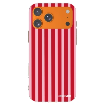Picasee διαφανής θήκη σιλικόνης Apple iPhone 17 Pro Max - Lines red