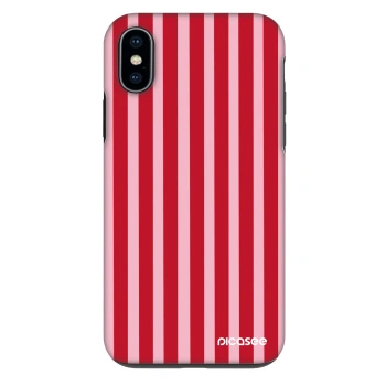 Θήκη για Apple iPhone X/XS - Lines red