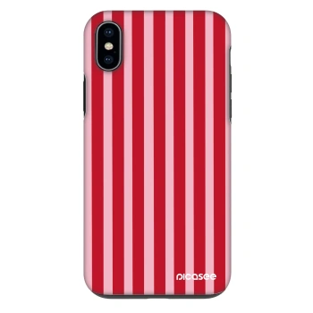 Θήκη για Apple iPhone XS Max - Lines red