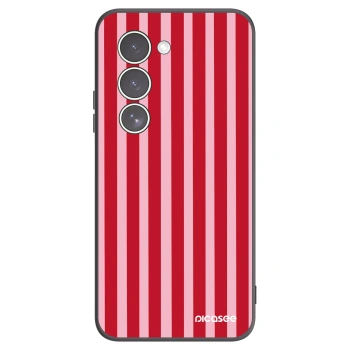 Picasee Μαύρη θήκη σιλικόνης για Xiaomi Redmi 15 5G - Lines red