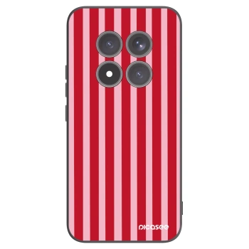 Picasee Μαύρη θήκη σιλικόνης για Xiaomi Redmi Note 15 Pro+ - Lines red