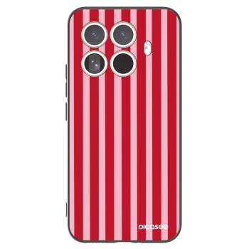 Picasee Μαύρη θήκη σιλικόνης για Xiaomi 15T Pro - Lines red